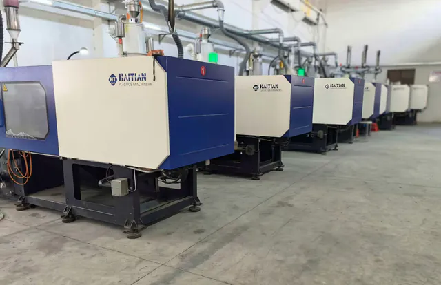 Injection moulding machines at the OEM manufacturing partner